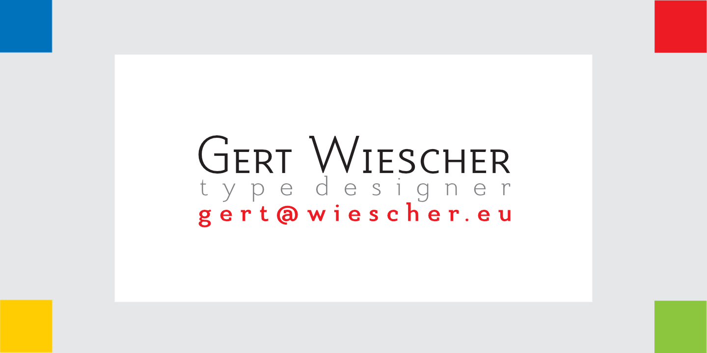 Beispiel einer Exec Demiserif Thin-Schriftart